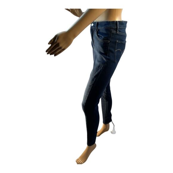 Levi Strauss 720 High Rise Super Skinny Crop Jeans Women's Size 29 Dark Blue - Picture 6 of 14